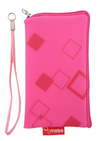 Saszetka Mobo GEL romby różowe