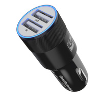 Adapter samochodowy 2xUSB 3.4A GT czarny