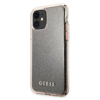 Etui Guess iPhone 11 różowy hard case Glitter GUHCN61PCGLPI