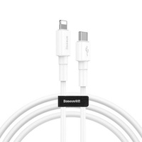 Baseus kabel Mini White usb Typ C - iPhone 6/7/8/X Power Delivery biały 18W 100cm