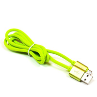 Kabel USB micro USB silikonowy zielony 100cm eXtreme style