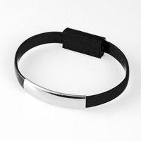 Kabel micro usb Bransoletka czarna