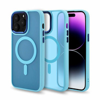 Etui Frosted z MagSafe iPhone 17 błękitne