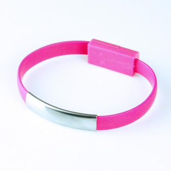 Kabel micro usb Bransoletka różowa