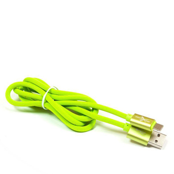 Kabel usb typ C silikonowy 100cm zielony eXtreme style