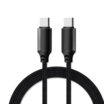 Kabel usb 2xusb Typ C Power Delivery 100W 1,5m czarny Ampere