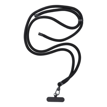 Zawieszka do telefonu z regulacją długości czarna max. 82,5cm
